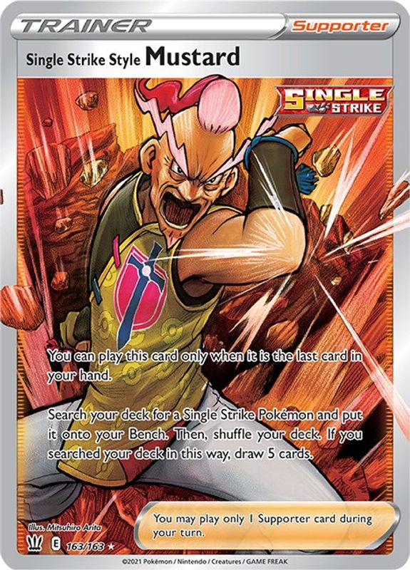 Single Strike Style Mustard (Full Art) - 163/163 - Ultra Rare