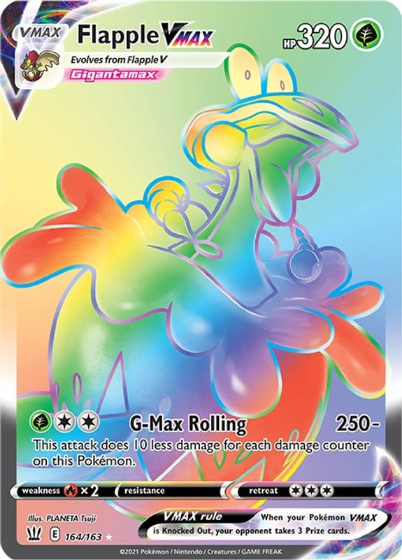 Flapple VMAX (Secret) - 164/163 - Secret Rare