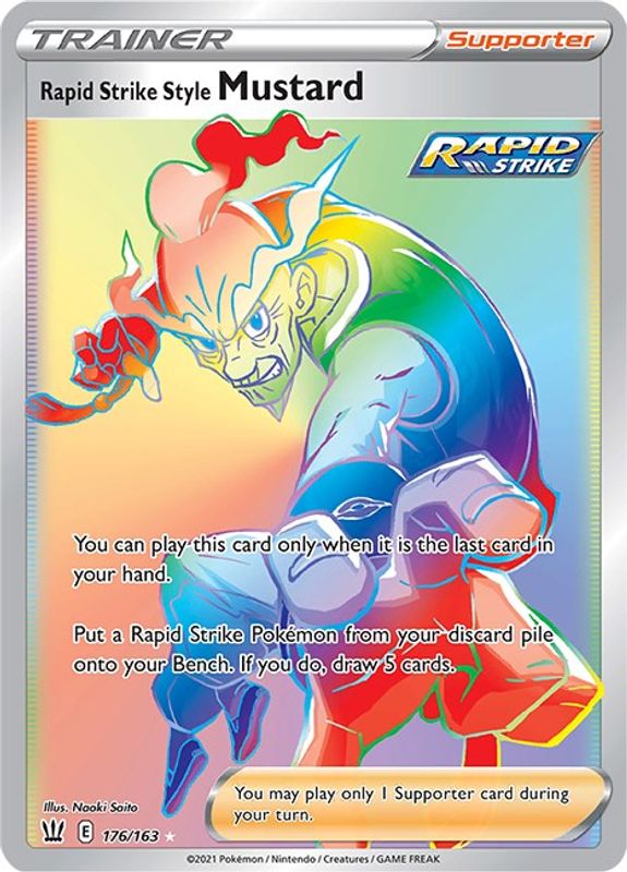 Rapid Strike Style Mustard (Secret) - 176/163 - Secret Rare