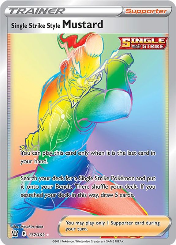 Single Strike Style Mustard (Secret) - 177/163 - Secret Rare