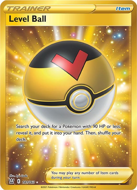 Level Ball (Secret) - 181/163 - Secret Rare