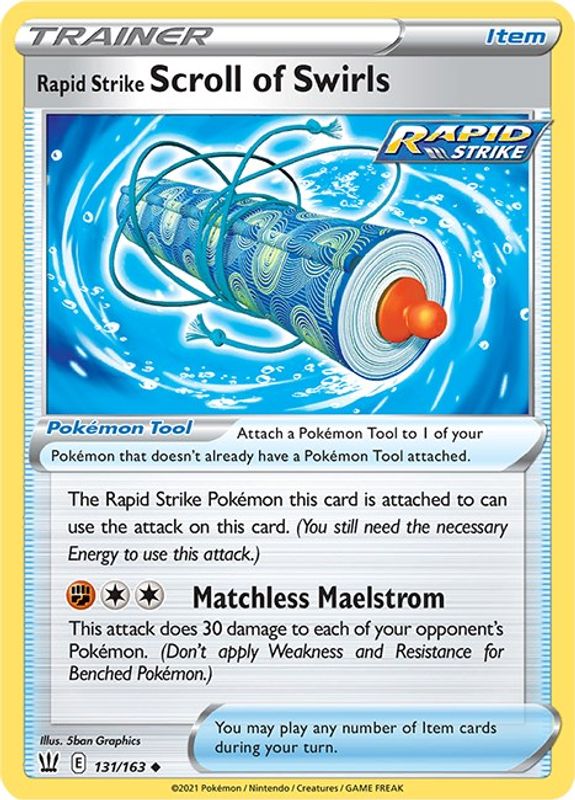 Rapid Strike Scroll of Swirls - 131/163 - Uncommon