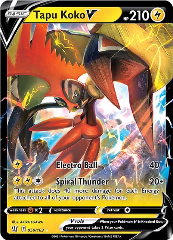 Tapu Koko V - 050/163 - Ultra Rare