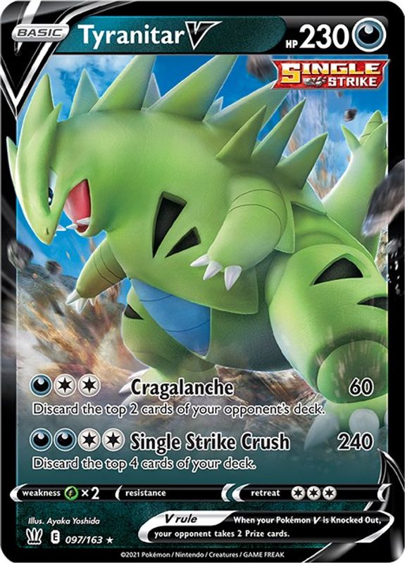 Tyranitar V - 097/163 - Ultra Rare