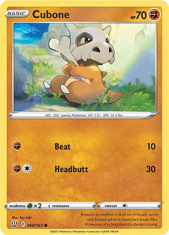 Cubone - 069/163 - Common