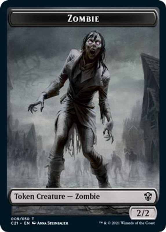 Zombie // Spirit Double-sided Token - Token