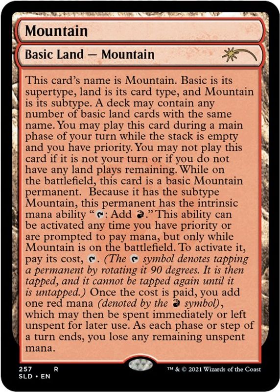 Mountain (257) (Full-Text Lands) - 257 - Promo