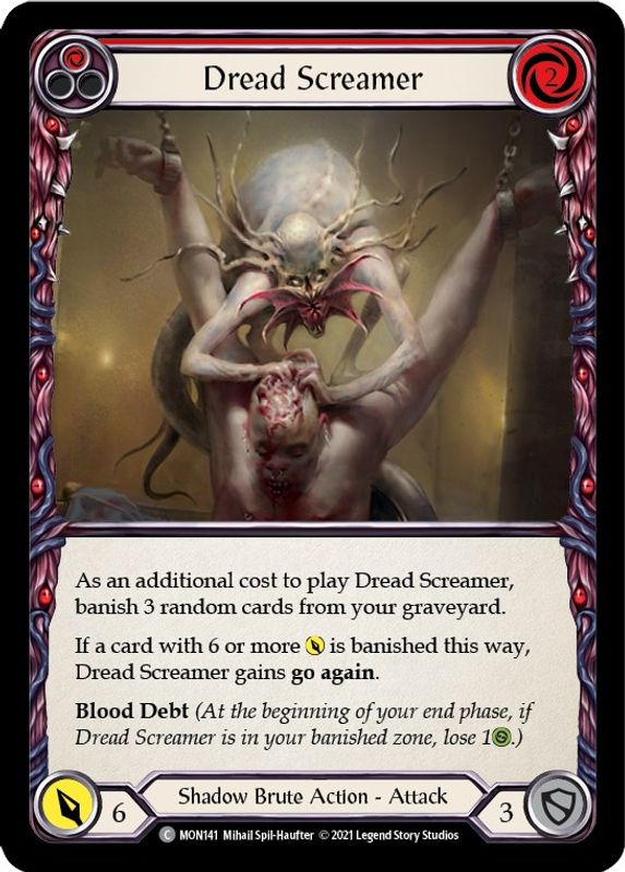 Dread Screamer (Red) - MON141 - Common