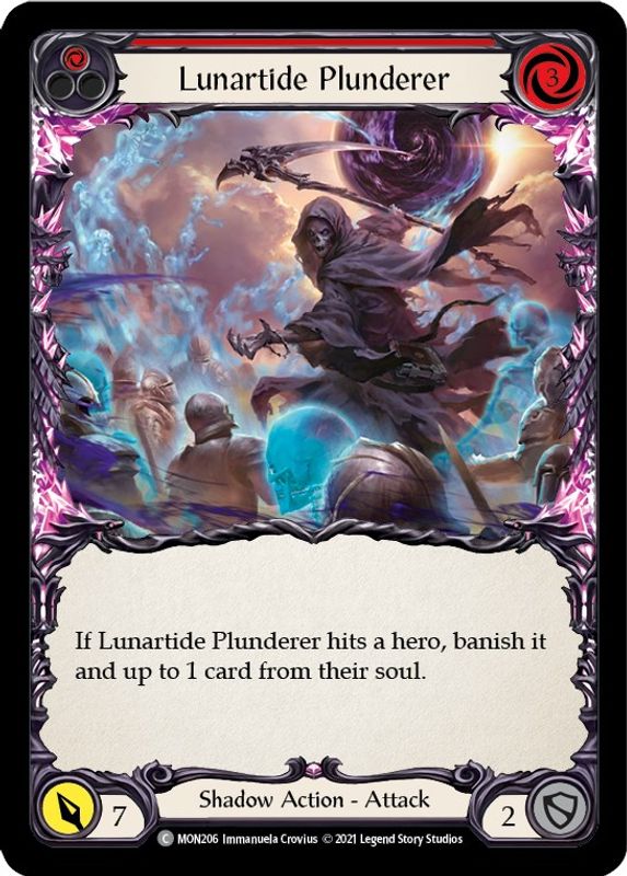 Lunartide Plunderer (Red) - MON206 - Common