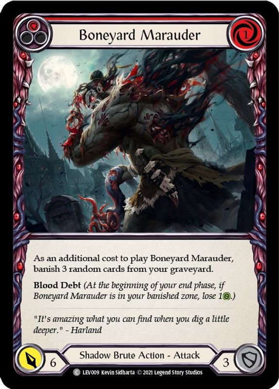 Boneyard Marauder (Red) - LEV009 - Common