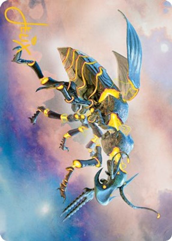 Zabaz, the Glimmerwasp Art Card (Gold-Stamped Signature) - 65 - Special