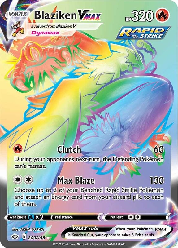 Blaziken VMAX (Secret) - 200/198 - Secret Rare