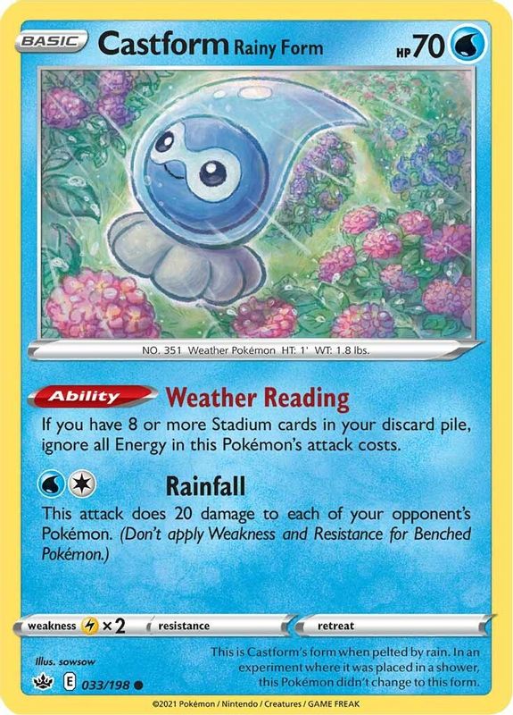 Castform Rainy Form - 033/198 - Common