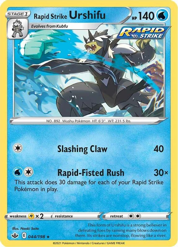 Rapid Strike Urshifu - 044/198 - Holo Rare