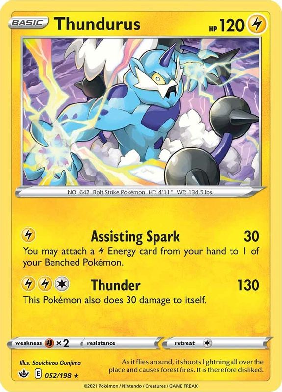 Thundurus - 052/198 - Holo Rare