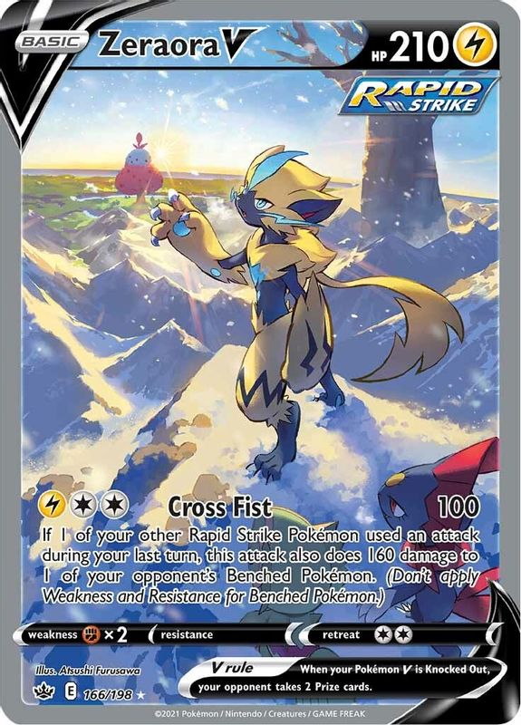 Zeraora V (Alternate Full Art) - 166/198 - Ultra Rare