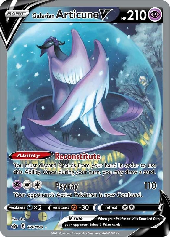 Galarian Articuno V (Alternate Full Art) - 170/198 - Ultra Rare