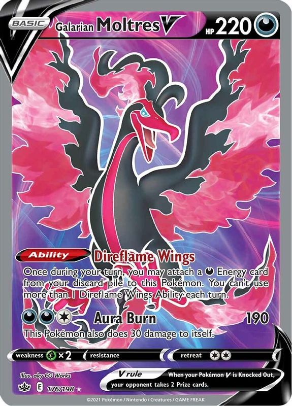 Galarian Moltres V (Full Art) - 176/198 - Ultra Rare