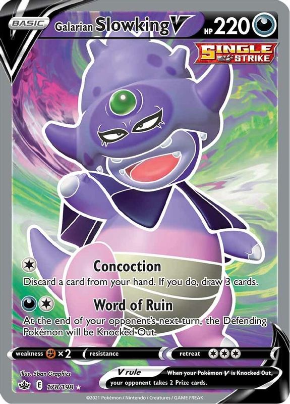 Galarian Slowking V (Full Art) - 178/198 - Ultra Rare