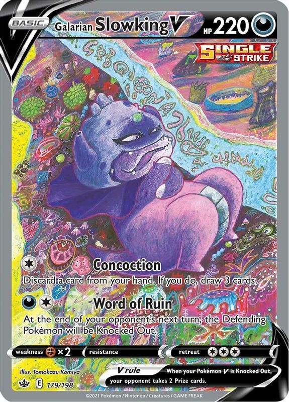 Galarian Slowking V (Alternate Full Art) - 179/198 - Ultra Rare