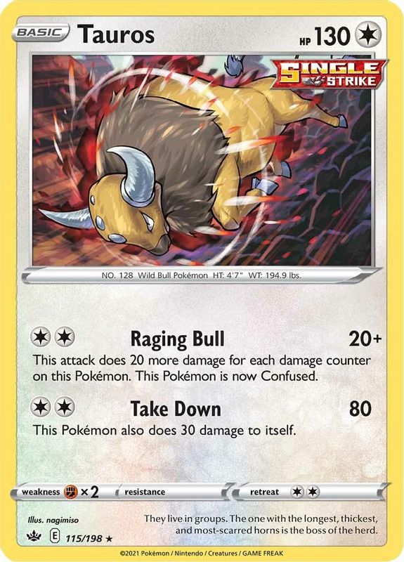 Tauros - 115/198 - Holo Rare