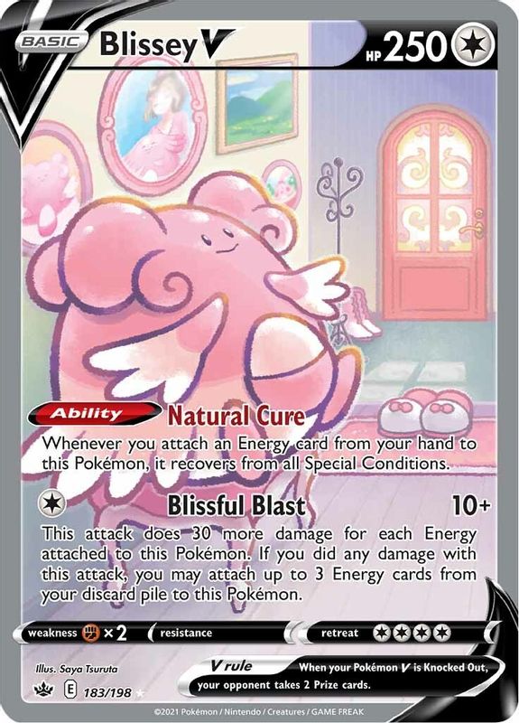 Blissey V (Alternate Full Art) - 183/198 - Ultra Rare