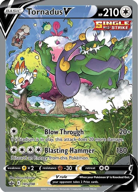 Tornadus V (Alternate Full Art) - 185/198 - Ultra Rare