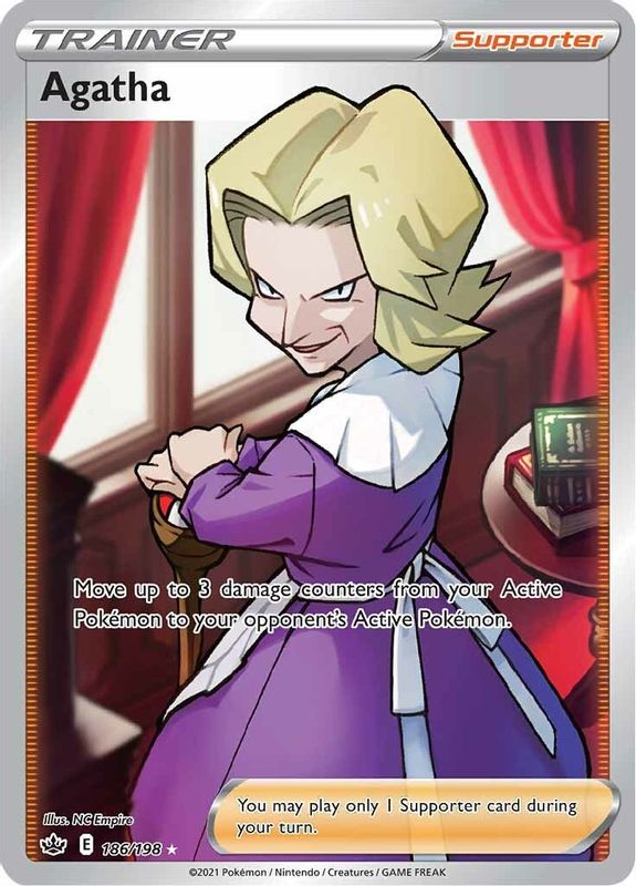 Agatha (Full Art) - 186/198 - Ultra Rare