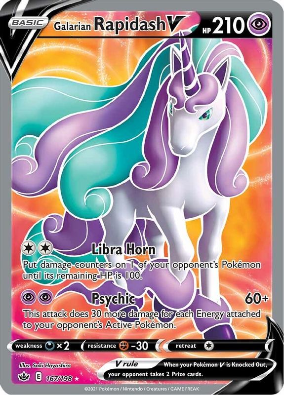 Galarian Rapidash V (Full Art) - 167/198 - Ultra Rare