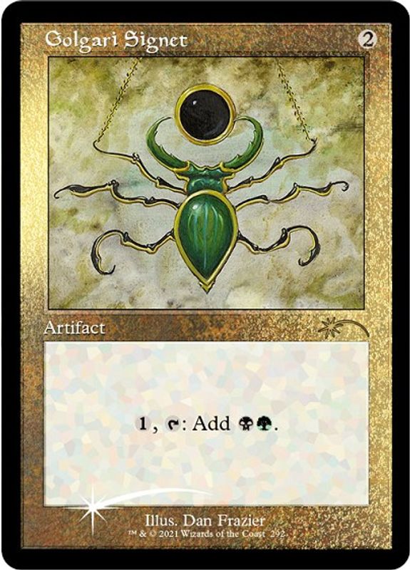 Golgari Signet (Foil Etched) - 292 - Rare