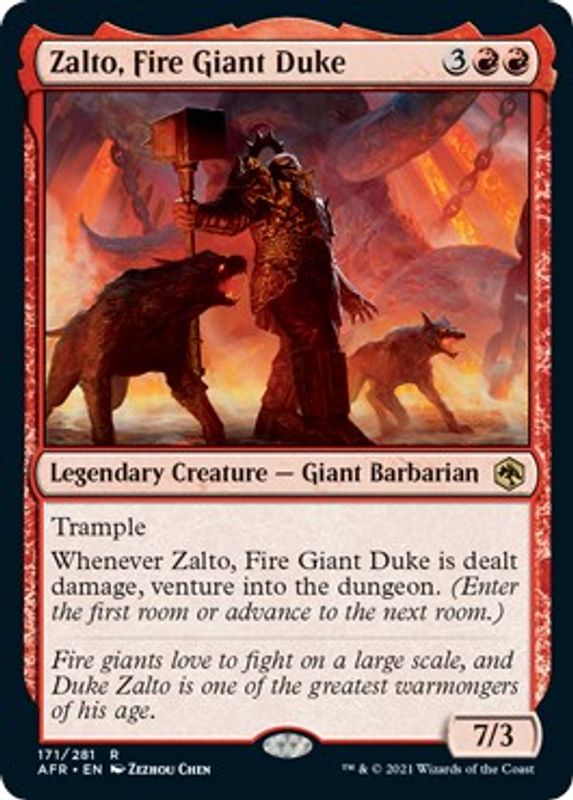 Zalto, Fire Giant Duke - 171 - Rare