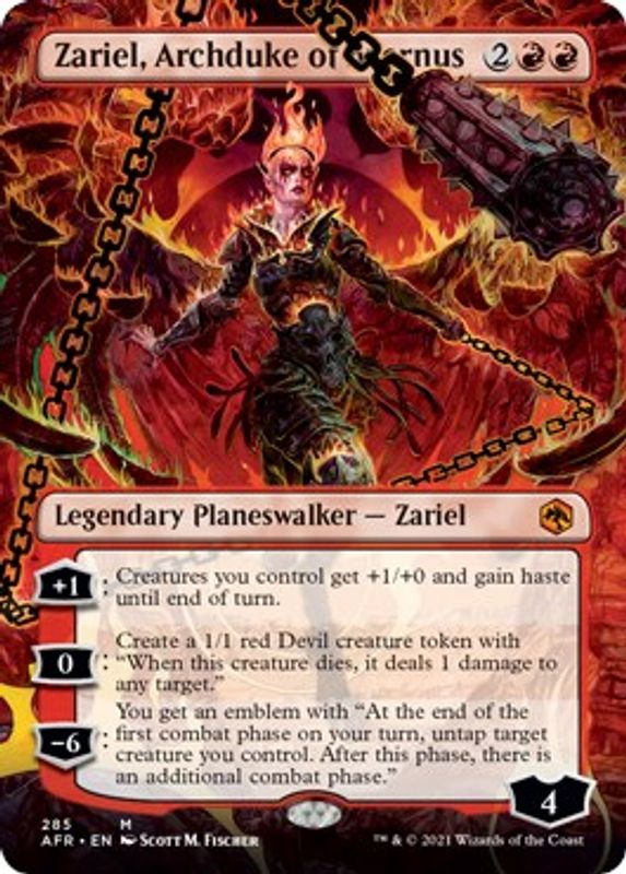 Zariel, Archduke of Avernus (Borderless) - 285 - Mythic