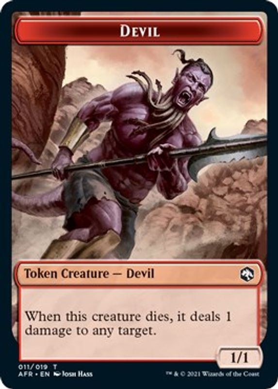 Devil // Icingdeath, Frost Tongue Double-sided Token - Token