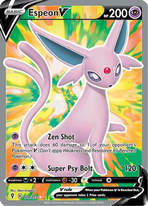 Espeon V (Full Art) - 179/203 - Ultra Rare