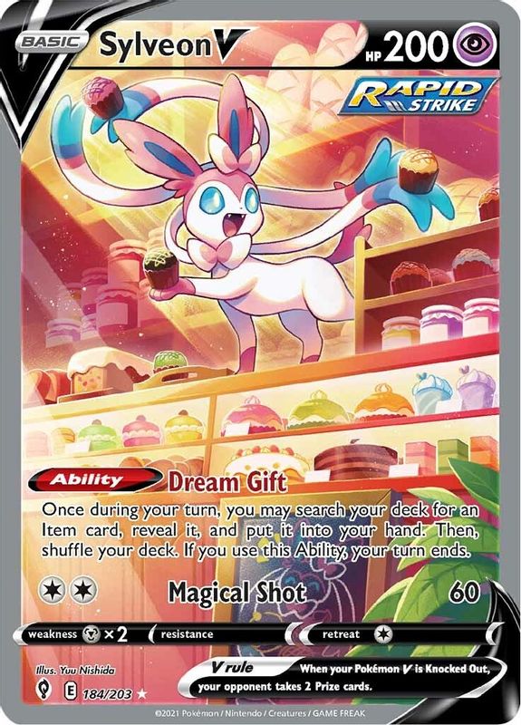 Sylveon V (Alternate Full Art) - 184/203 - Ultra Rare