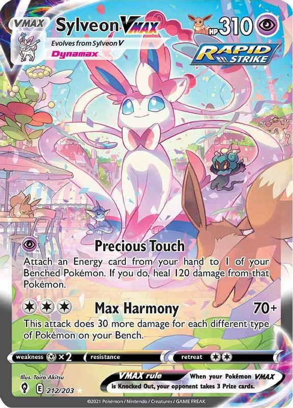 Sylveon VMAX (Alternate Art Secret) - 212/203 - Secret Rare