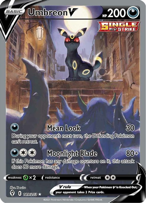 Umbreon V (Alternate Full Art) - 189/203 - Ultra Rare