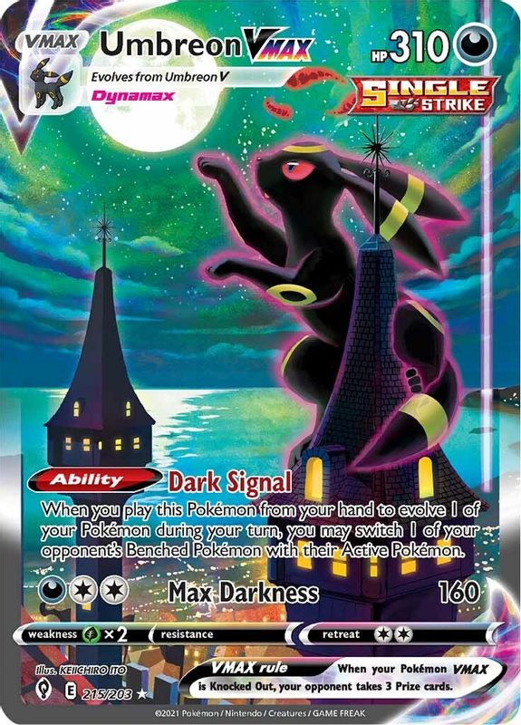 Umbreon VMAX (Alternate Art Secret) - 215/203 - Secret Rare