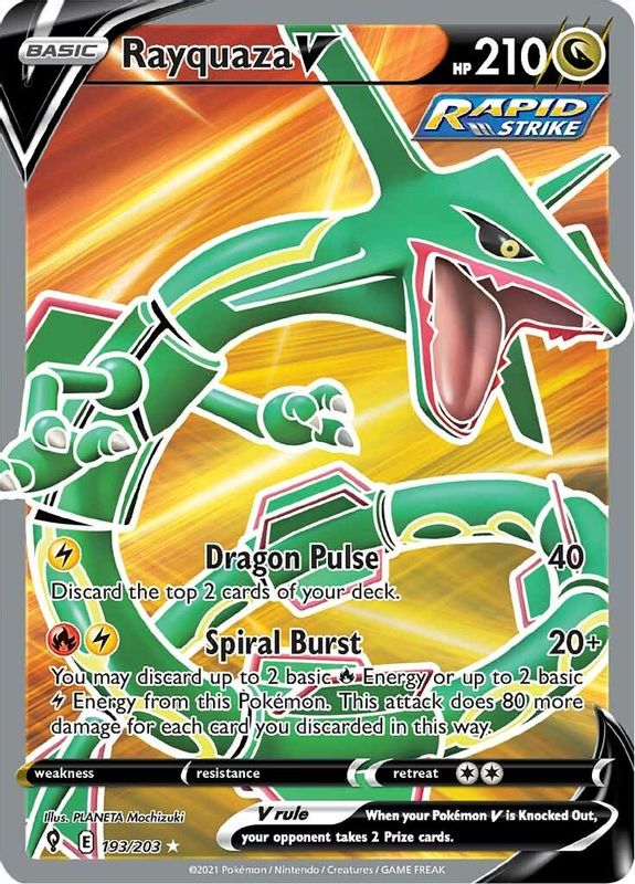 Rayquaza V (Full Art) - 193/203 - Ultra Rare