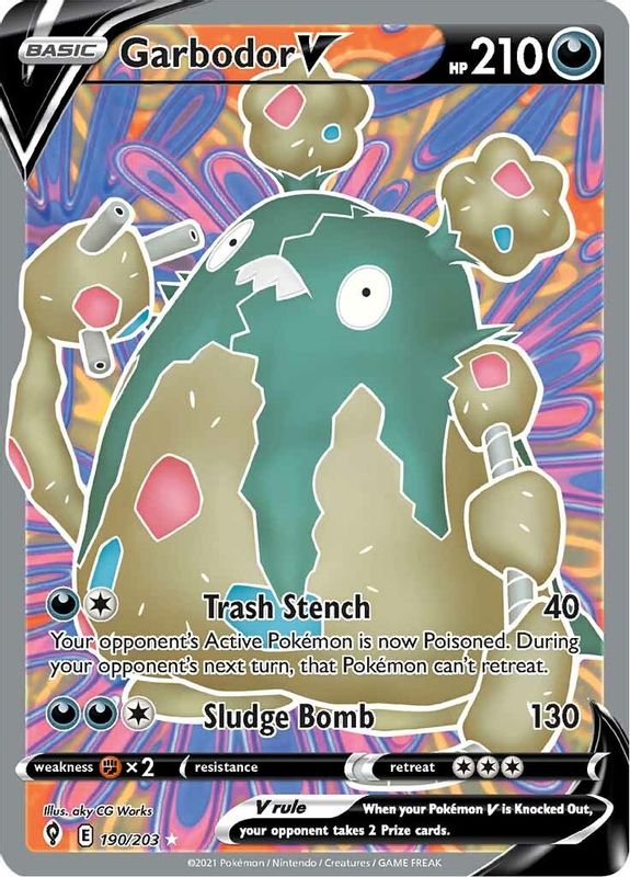 Garbodor V (Full Art) - 190/203 - Ultra Rare