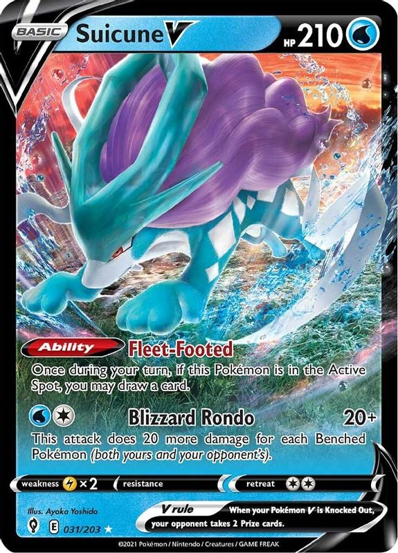 Suicune V - 031/203 - Ultra Rare