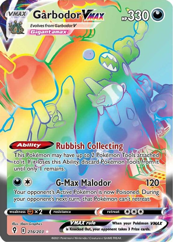 Garbodor VMAX (Secret) - 216/203 - Secret Rare