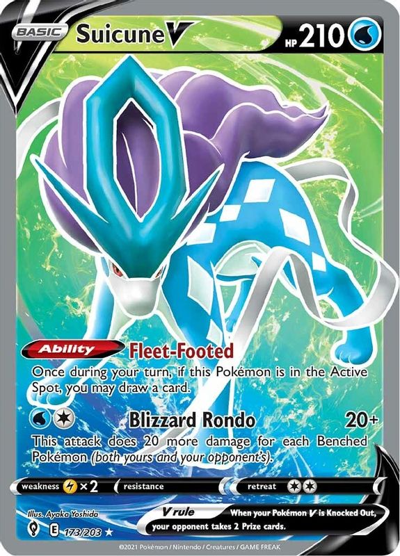 Suicune V (Full Art) - 173/203 - Ultra Rare