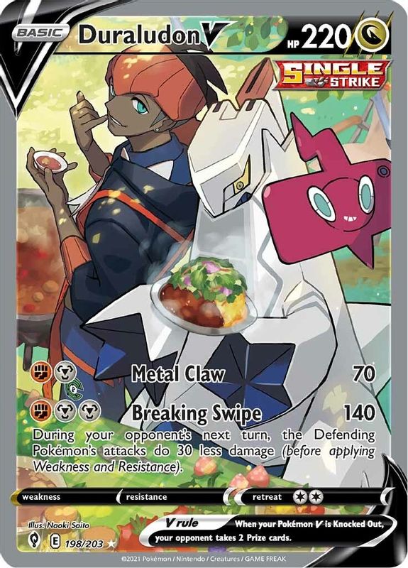 Duraludon V (Alternate Full Art) - 198/203 - Ultra Rare