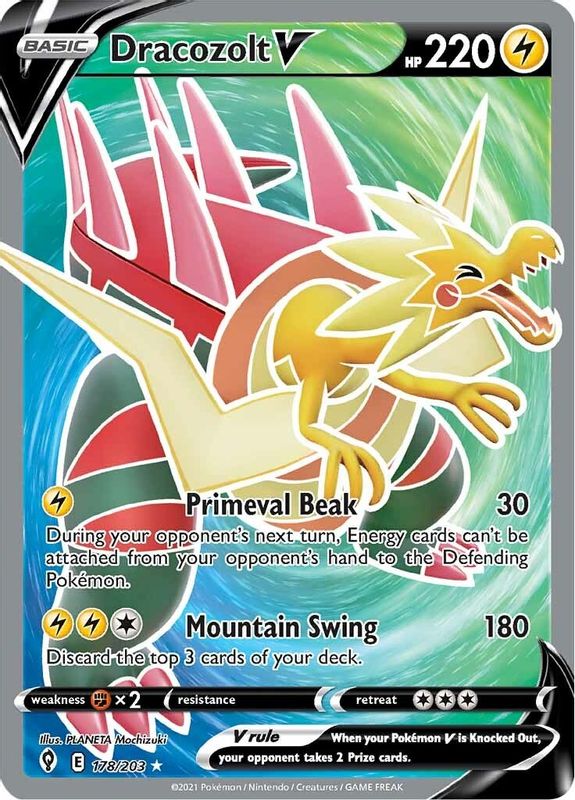 Dracozolt V (Full Art) - 178/203 - Ultra Rare