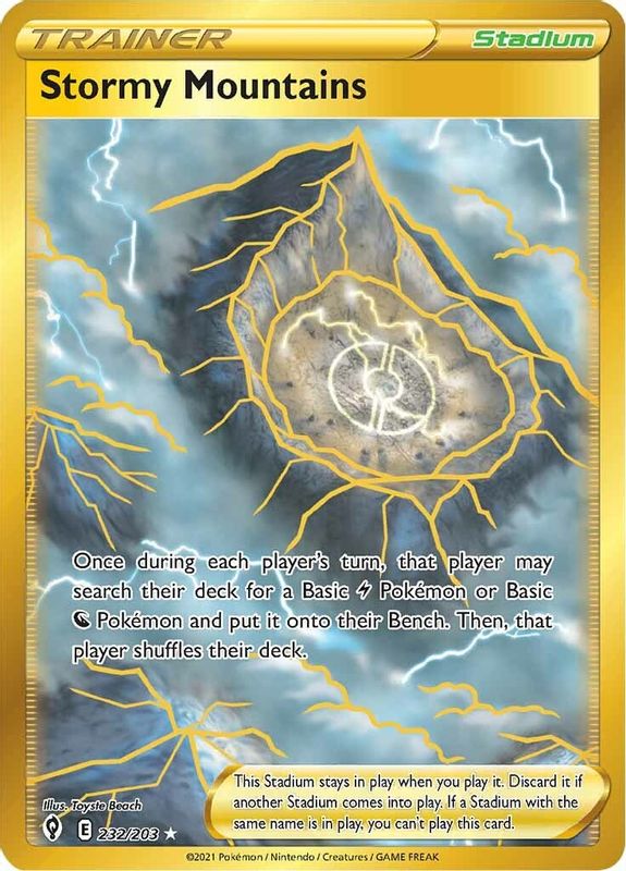 Stormy Mountains (Secret) - 232/203 - Secret Rare