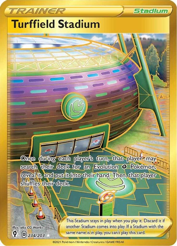 Turffield Stadium (Secret) - 234/203 - Secret Rare