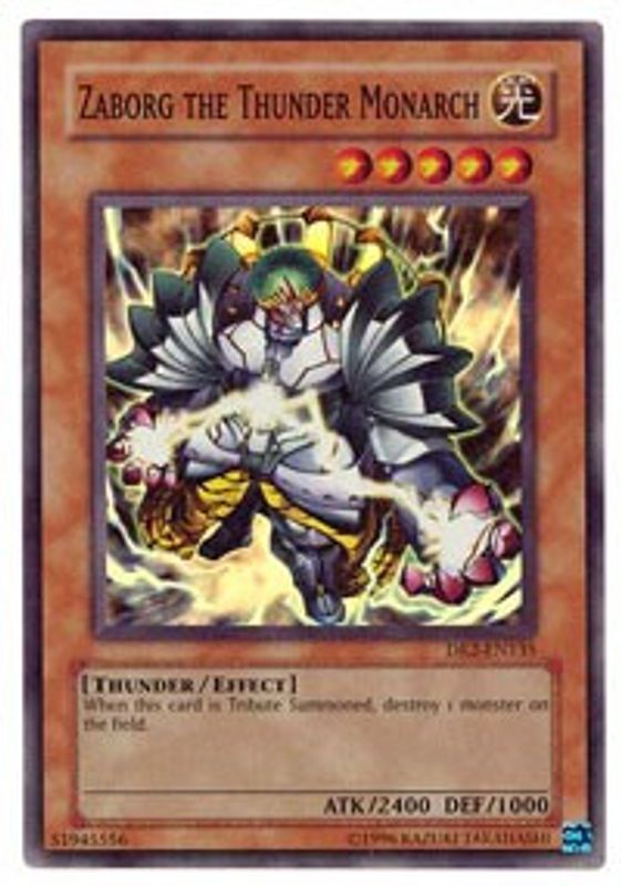 Zaborg the Thunder Monarch - DR2-EN135 - Super Rare