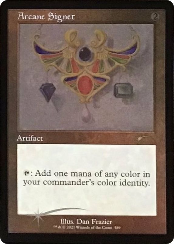 Arcane Signet (589) (Foil Etched) - 589 - Rare