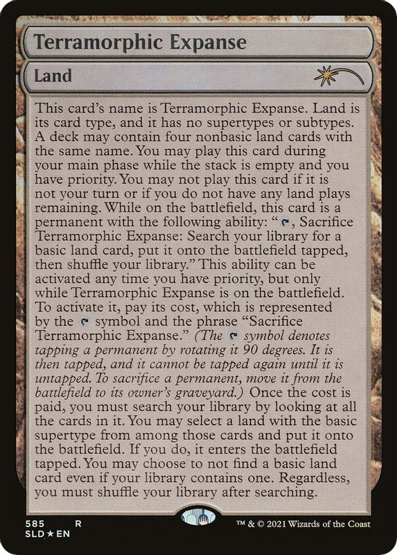 Terramorphic Expanse (Full-Text Lands) - 585 - Promo